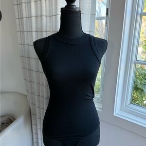 CLYQUE Classic Black Women's Tank Bodysuit